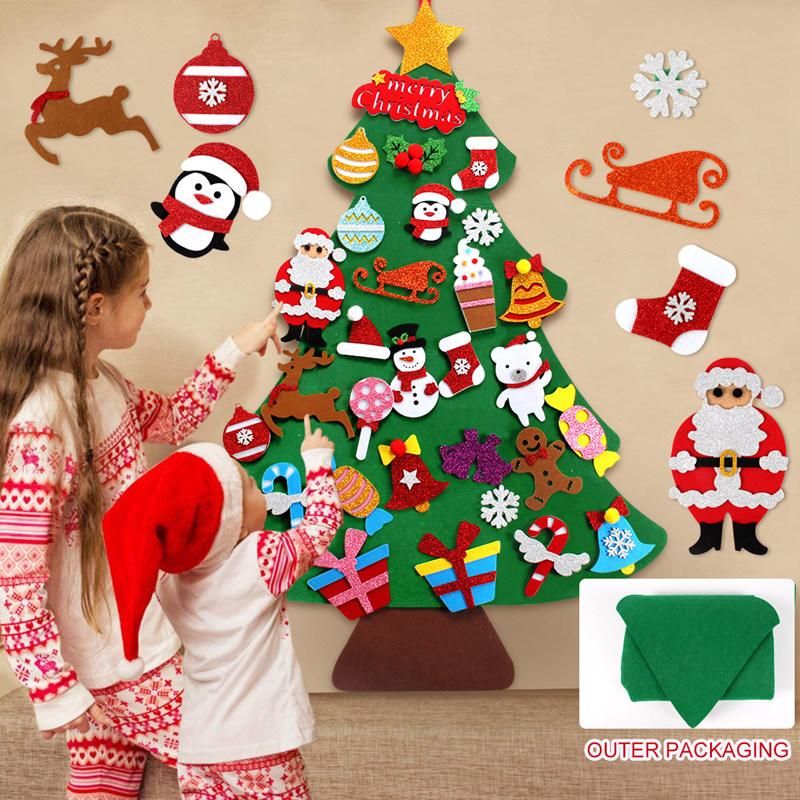 Staraise Diy Felt Christmas Snowman Christmas Gifts For Kids Door Wall Hanging Kit With Stick On Decoration New Year Toys Xmas Decors Xmas Decs From Margueriter 13 63 Dhgate Com