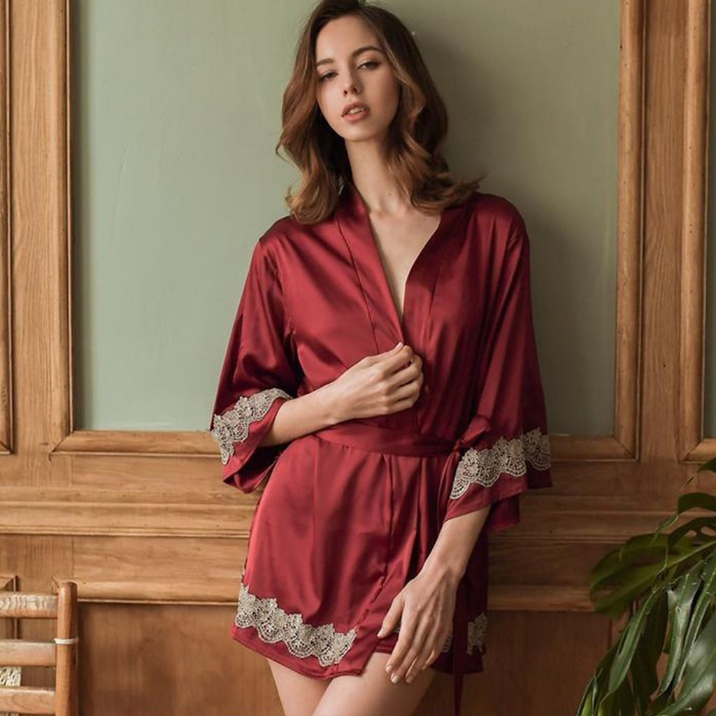 2021 Best Sale Sexy Pajamas Womens Summer Thin Ice Silk