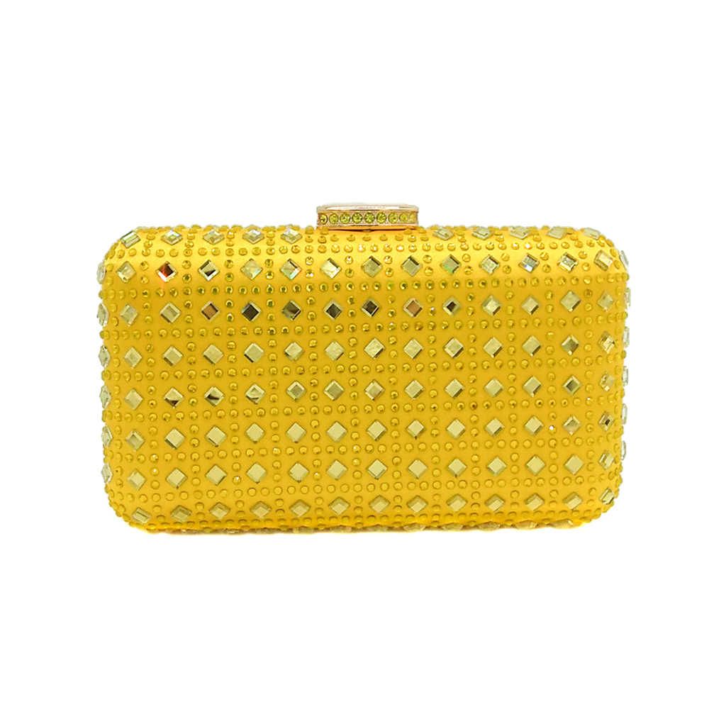 yellow evening bag