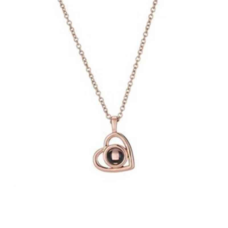 Collier en or rose d'argent 925