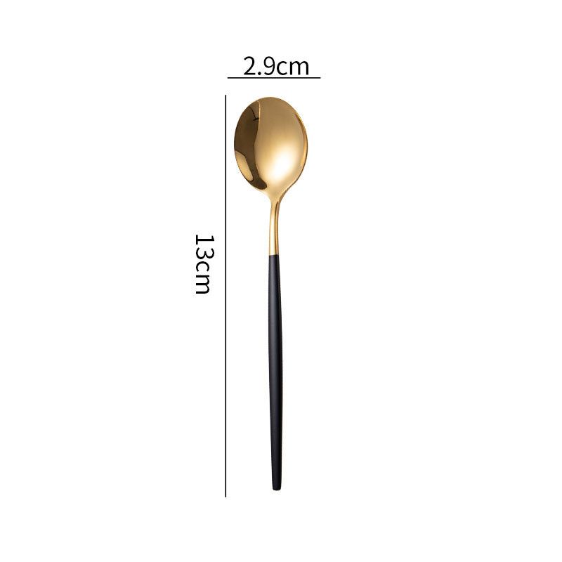 Coffee spoon(black and gold)