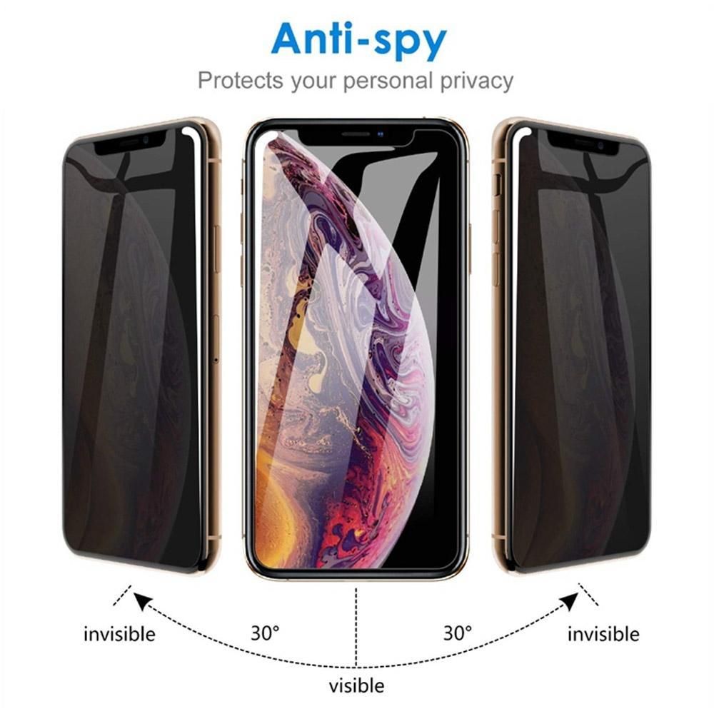 Privacy tempered glass iPhone 11 Pro Max X Xr Xs Max 8 7 6 6S Plus screen protector for For Samsung S7 J7