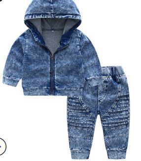 denim outfit for baby boy