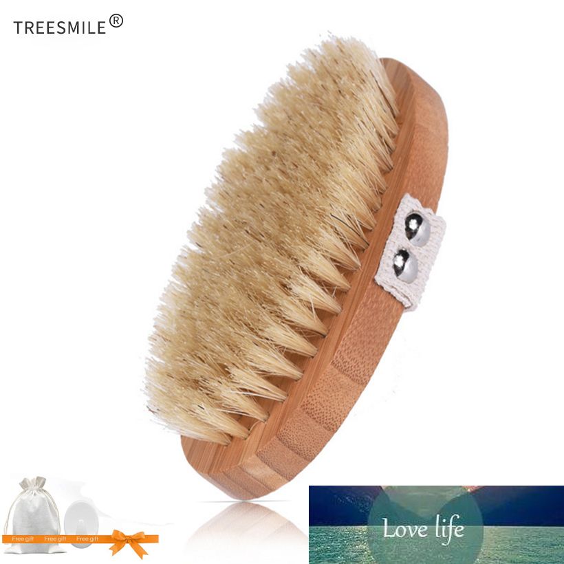 Árboles MILLO Cepillo de seco Cerda Baño Exfoliante Masaje Cuerpo Seco Baño Spa