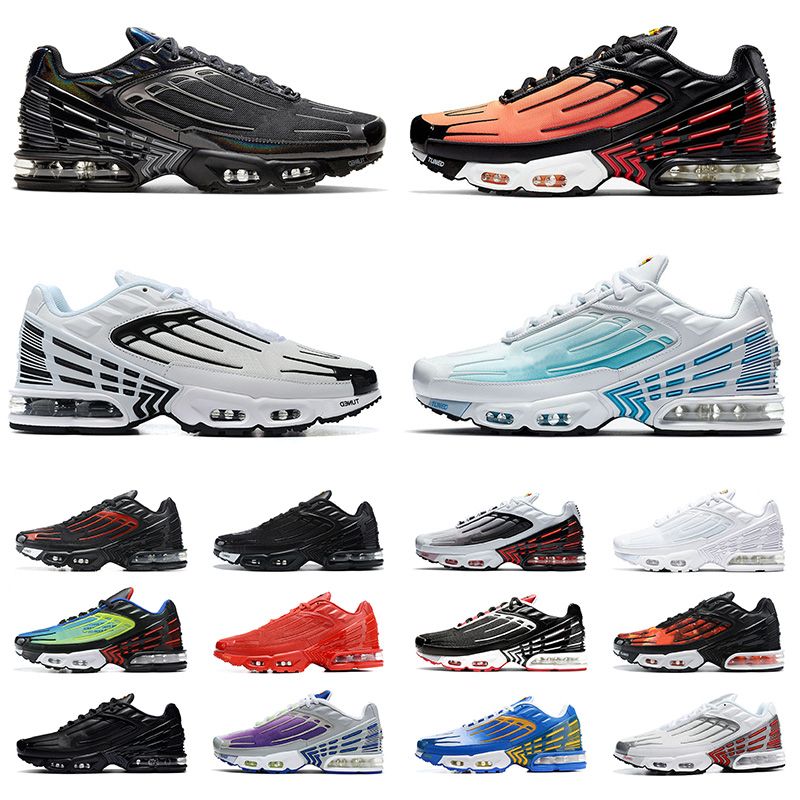Acquistare Nike Air Max Airmax Tn Plus 3 Tuned Laser Blu Caldo Tn Plus 3  Scarpe Da Corsa Delle Donne Degli Uomini Di Tiger All Black NK Sport Bianco  Scarpe Da Tennis