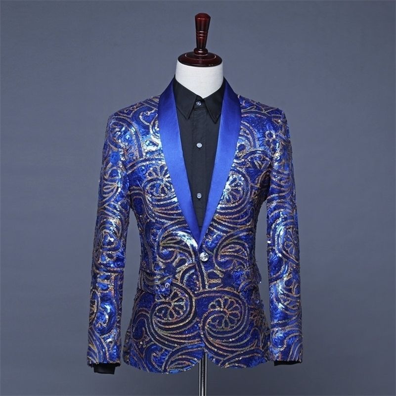 royal blue sequin jacket