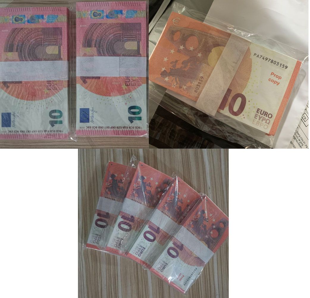 Escandaloso pastel parásito Papel Euro Juguetes Billetes 100pcs / lot 10 euros la hoja de oro de billetes de colección Escandaloso pastel parásito Papel Euro Juguetes Billetes 100pcs / lot 10 euros la hoja de oro de billetes de colección
