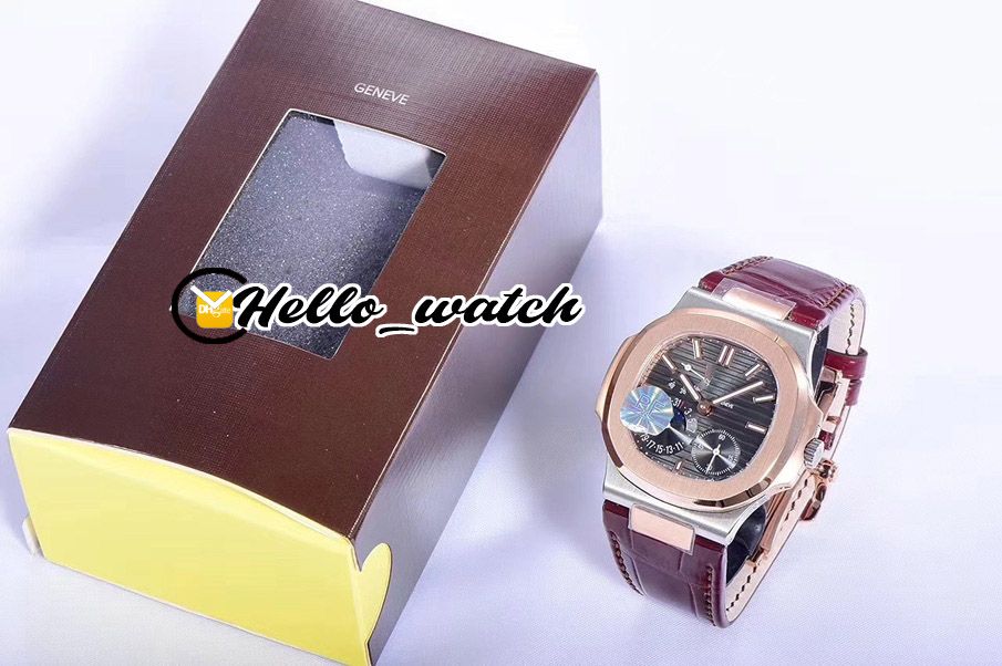 PFF 40mm Sport Mechanical Hand Winding Tourneau Watches With Moon Phase