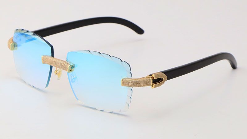 Gold Blue mirror Lens