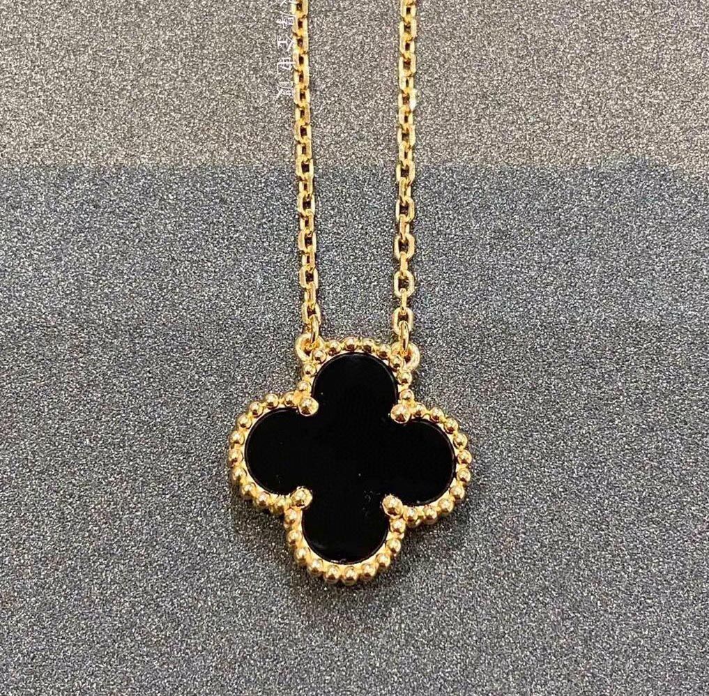 gold+black necklace