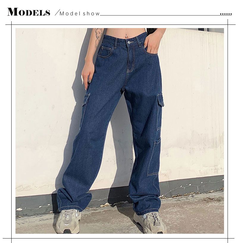 Compre Abyamee Jeans Mujeres Botón Pantalones Largos Nuevos Pantalones Mujer  Baggy Jean Casual White Street Ropa 201013 A 19,81 € Del Xue01 |  Es.Dhgate.Com