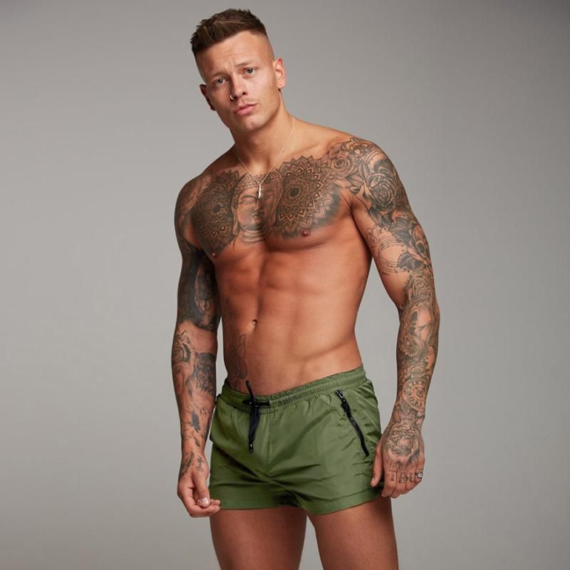 Green swimwear men