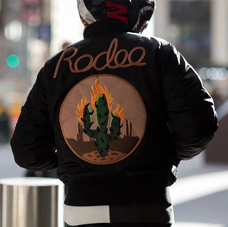 Travis Scott Cactus Jack Rodeo Lyrics White Bomber Jacket