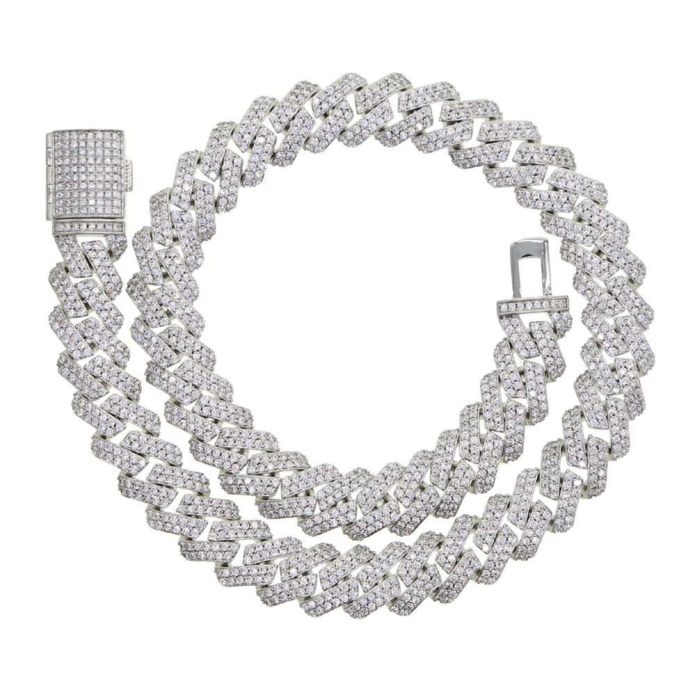 12mm zilver-16 inches