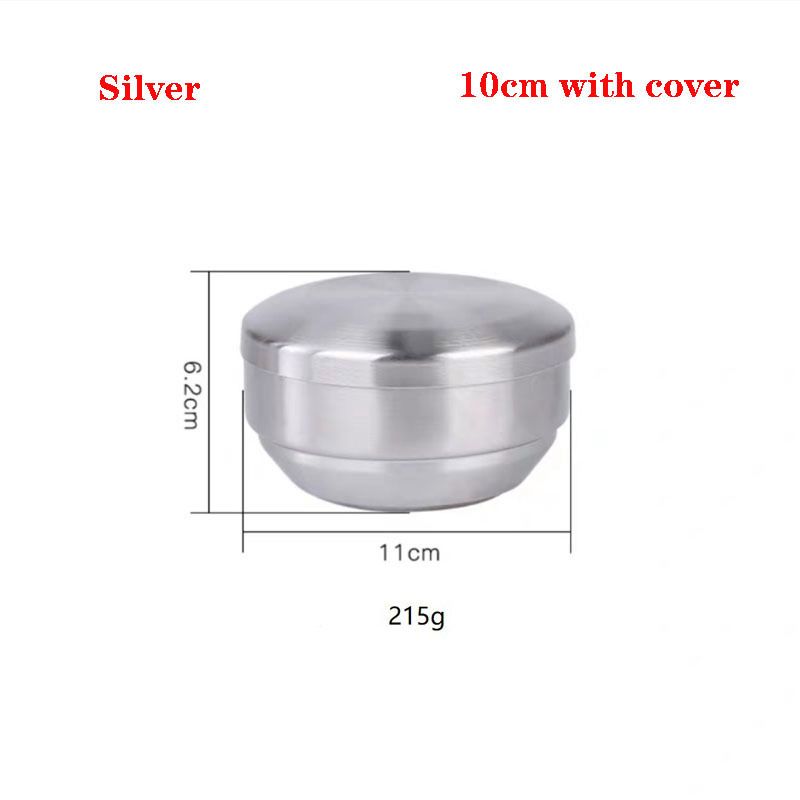 Silver-with Lid 10cm