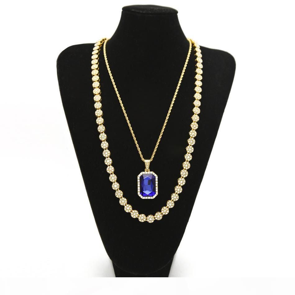 Wholesale Men Hip Hop Jewelry Set 30inch Lced Out ...