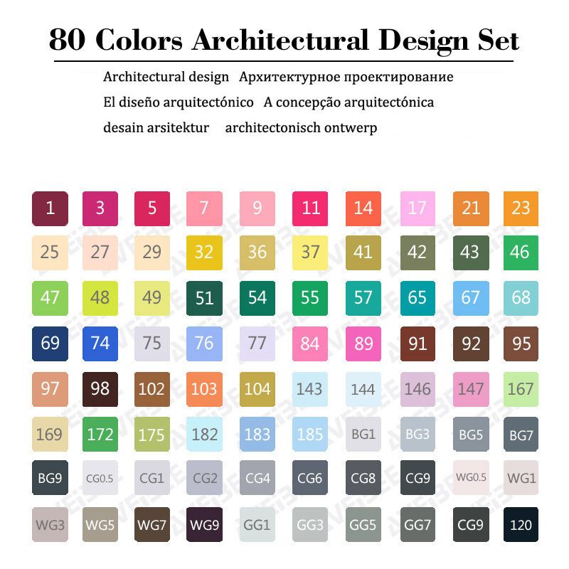 80 architectonische set