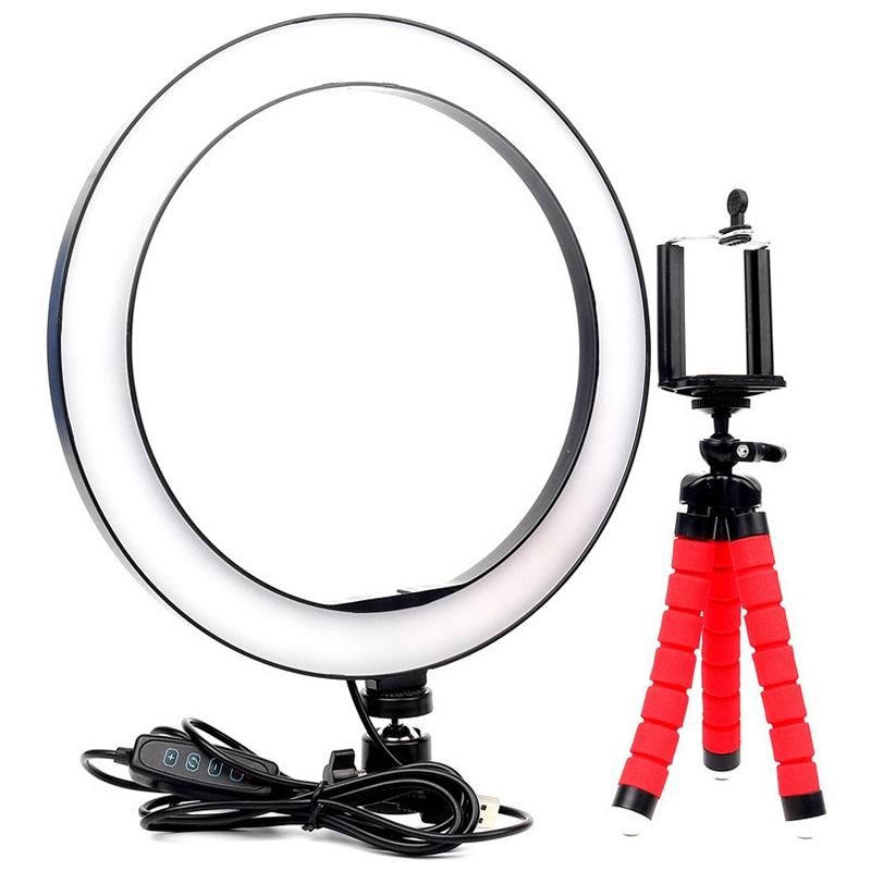 2020 26cm Dimmable LED Selfie Ring Light Photography Studio Phone Video