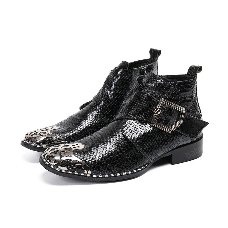 formal chain boots for men
