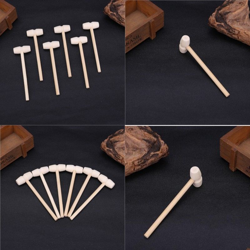 Mini Wooden Hammer Balls Toy Pounder Replacement Wood Mallets