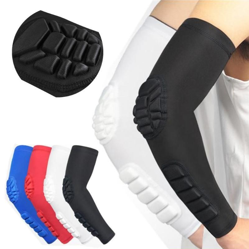 2020 Hex Padded Arm Sleeve Anti Slip Elbow Pads For Football Volleyball