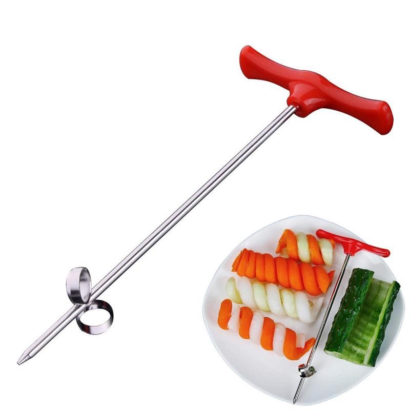 2021 Creative Spiral Twist Knife For Cucumber Carrot Fruit Vegetable Peeler Manual Roller