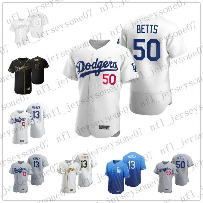 Best Quality Custom Mens Women Youth Los Angeles Dodgers 13 Max Muncy 50 Mookie Betts Grey White 