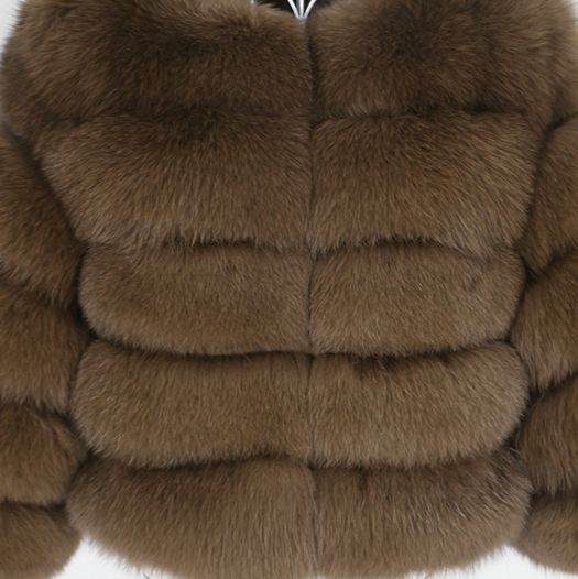 Dark Khaki Big Fur