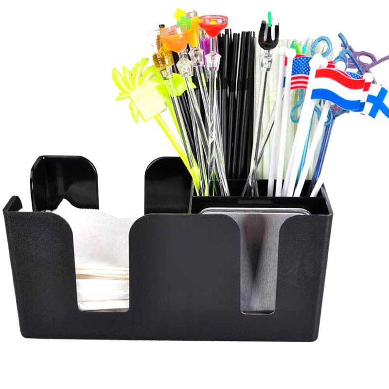 Napkin Straw Storage Box Cocktail Stirrer Organizer Holder Home Bar Pub Supplies Napkin Straw Storage Box Cocktail Stirrer Organizer Holder Home Bar Pub Supplies