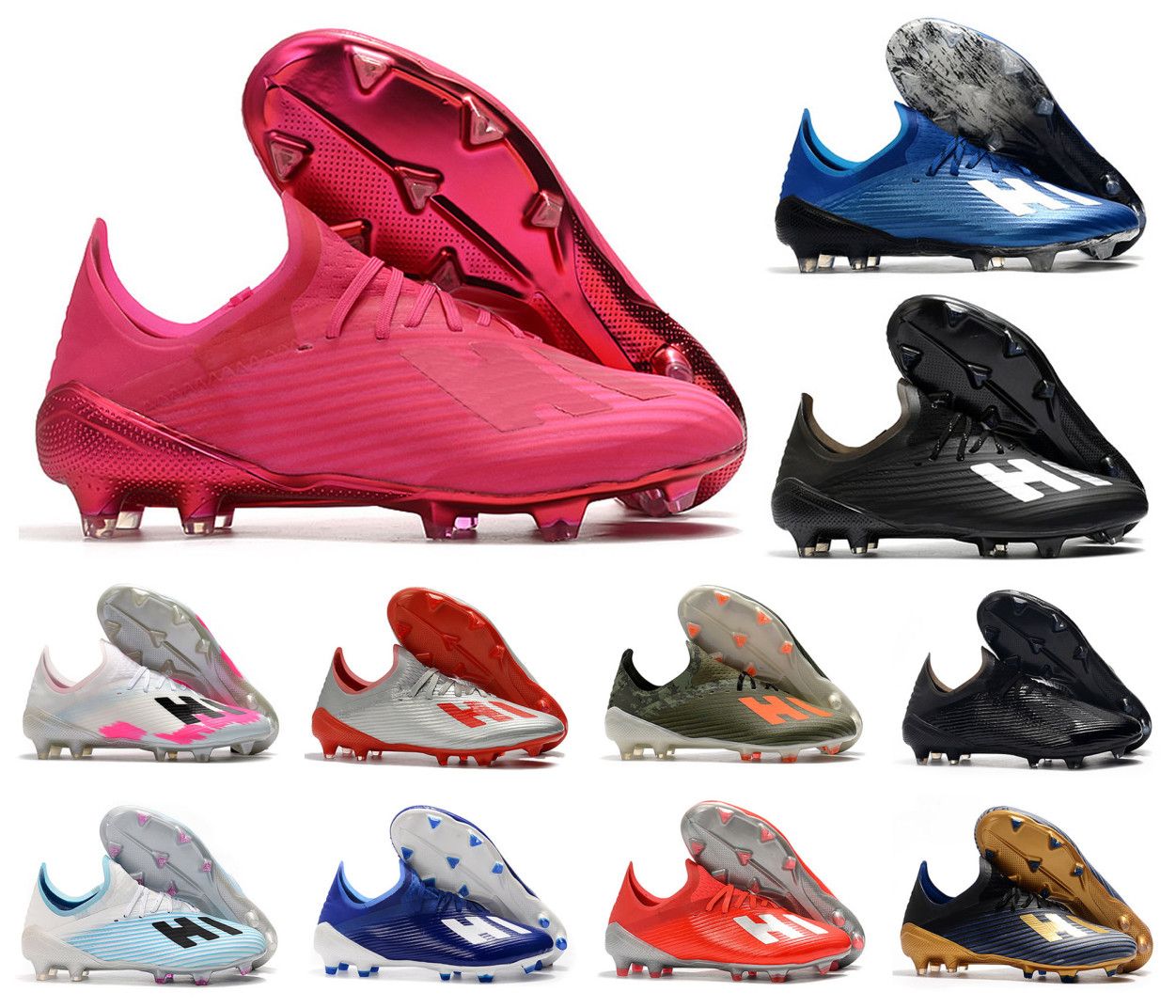 mens pink soccer cleats