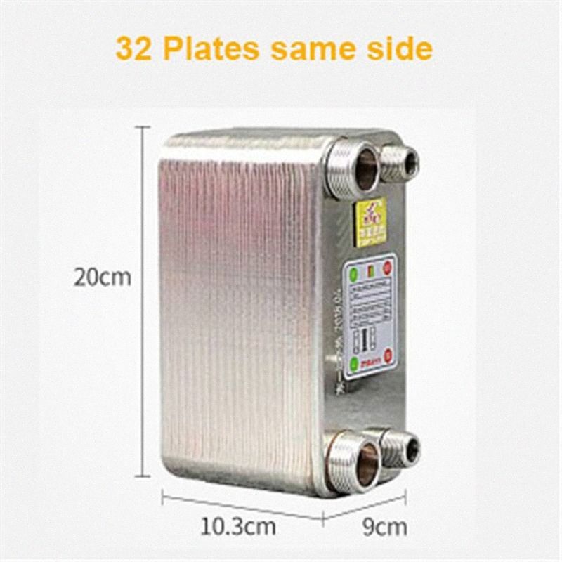 2021 32 Plates Brazed Plate Heat Exchanger Beer Wort Chiller Cooler