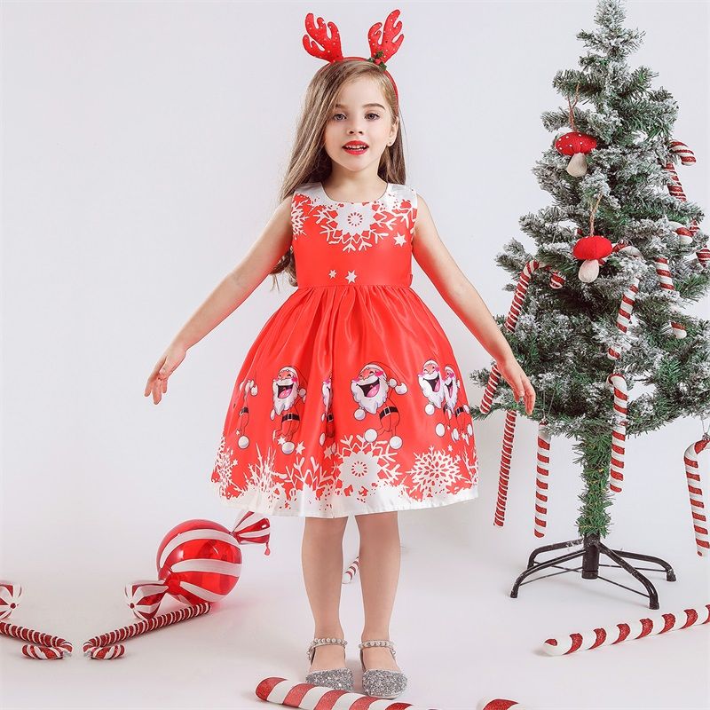 Niñas vestido de Navidad para niños vestidos para niñas Año Nuevo traje de Santa Claus vestido Niñas vestido de Navidad para niños vestidos para niñas Año Nuevo traje de Santa Claus vestido