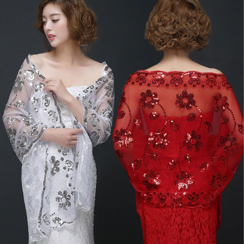 Sequin hotsell shrug wrap