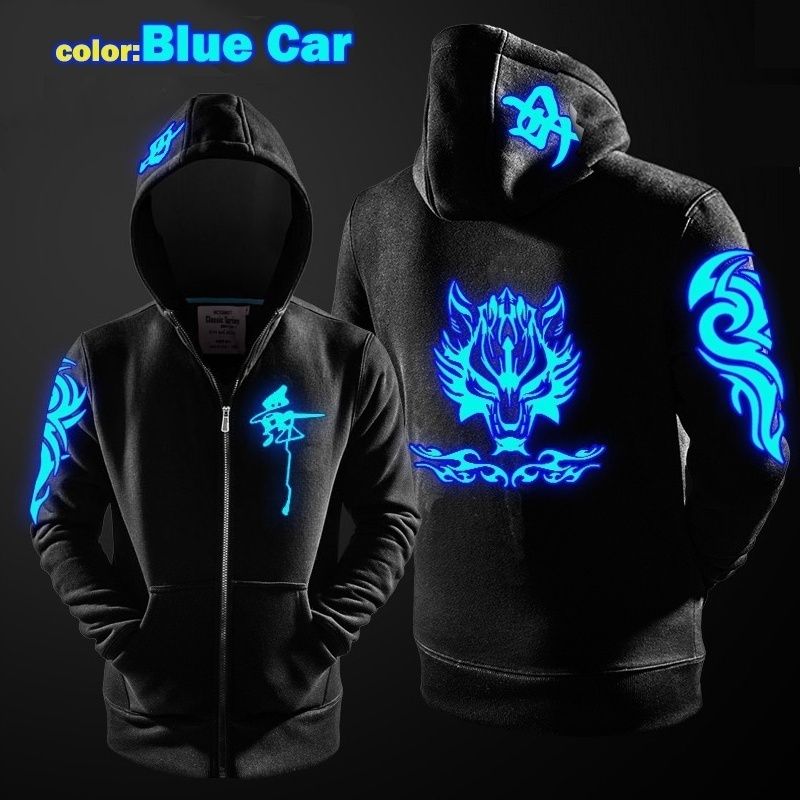 blue car