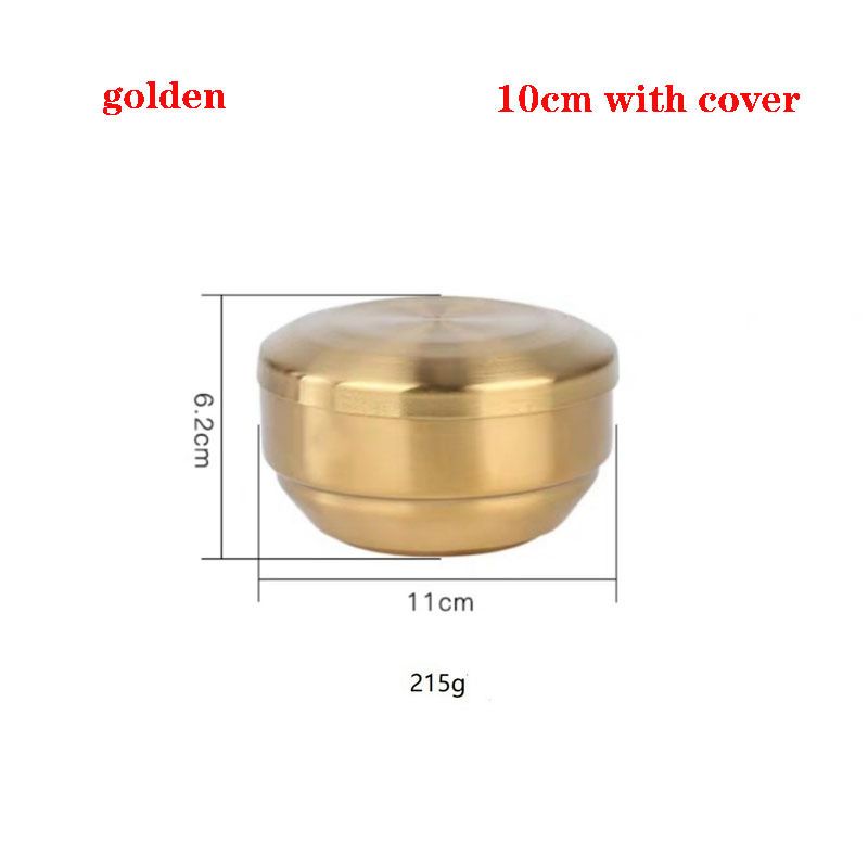Złoty z pokrywką 10 cm