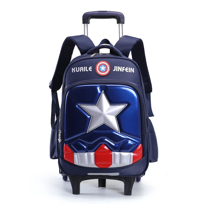 Removable Children School Bags With 2/3 Wheels For Boys Girls Trolley