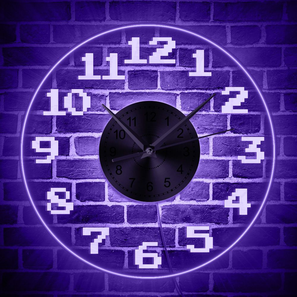 Horloge murale personnalisée 12 pouces