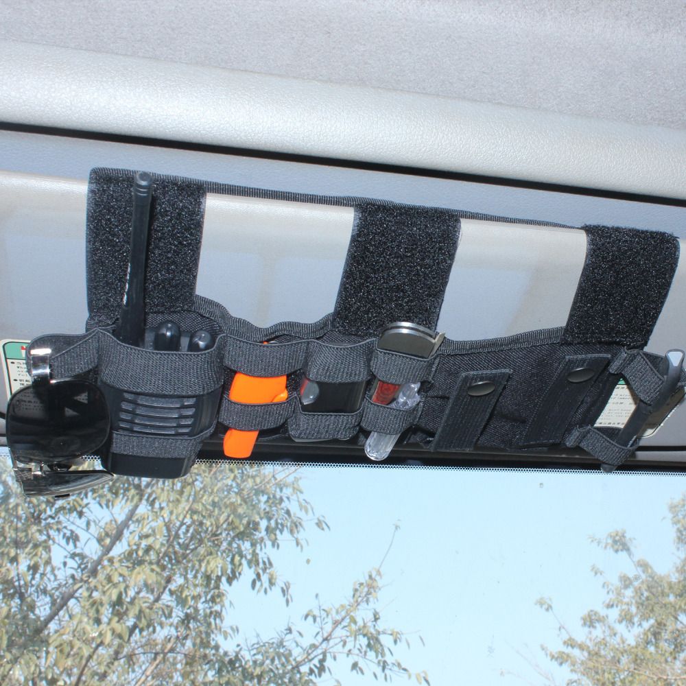 FIREDOG Car Sun Visor Organizer Auto Accessories for Car Truck Jeep Van SUV Storage Holder Black