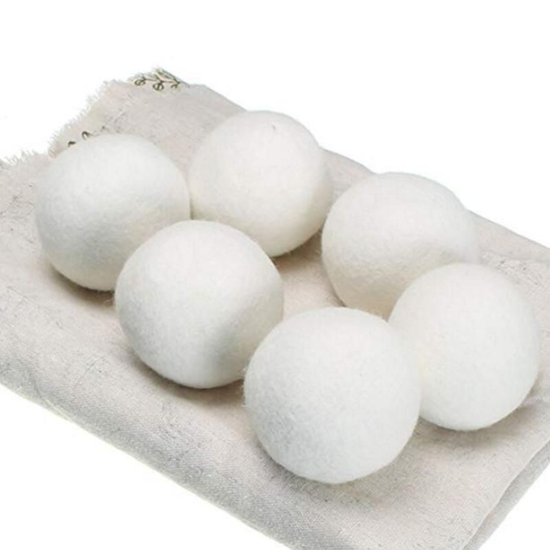 Wool Dryer Balls Premium Reusable Natural Fabric Softener 2.76inch Static Reduces Helps Dry Clothes in Laundry Quicker sea ship DWD2591