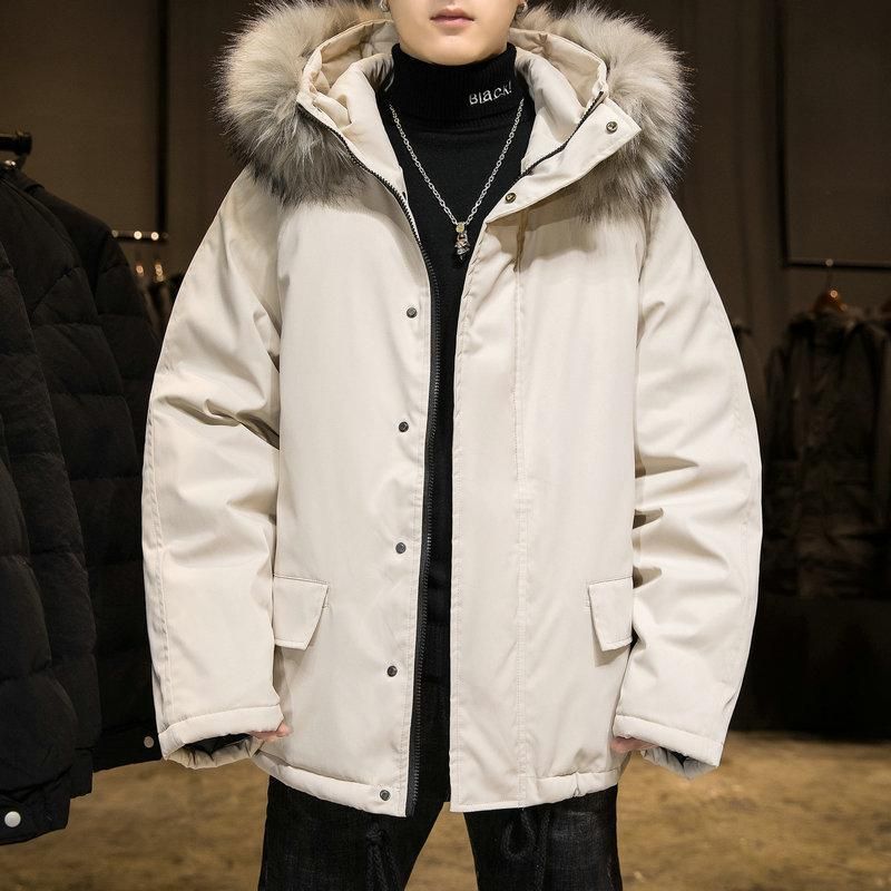 Beige Parka Mens