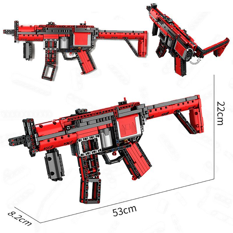 Pistola con submachine mp5.