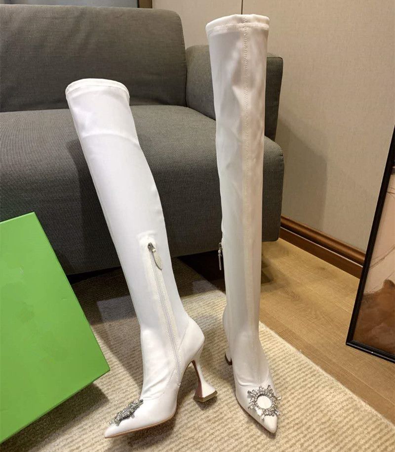 Long boots-White