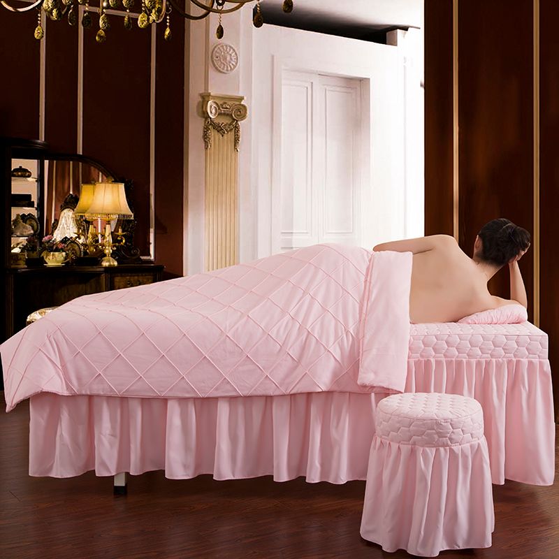 Massage Spa Thick Bed Linens Sheets Bedspread Duvet Cover Sets 4 Beauty