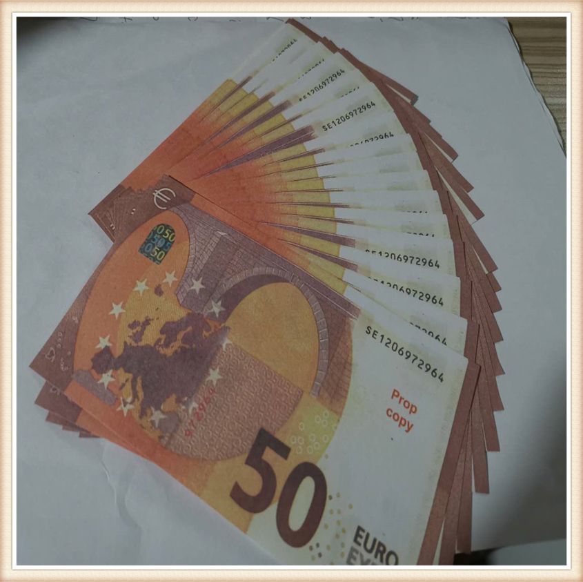 2020 15 Novelty EUR 50 Gold Banknotes In 24K Gold Fake ...