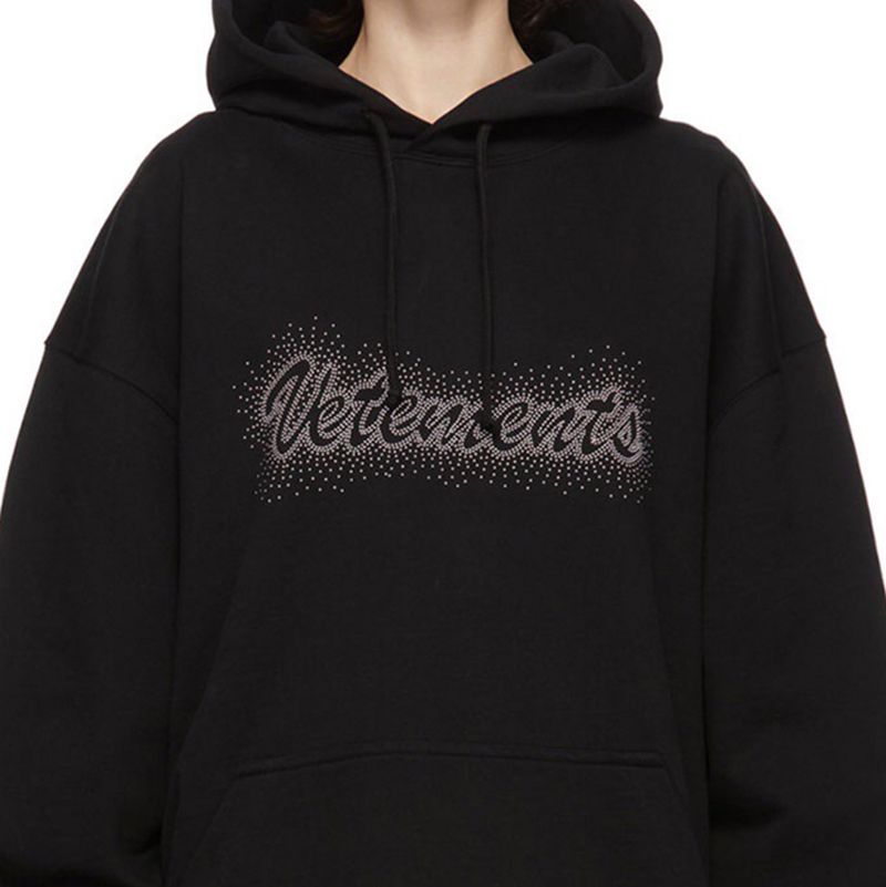 Vetements Bling Bling Hoodie Black VTM 