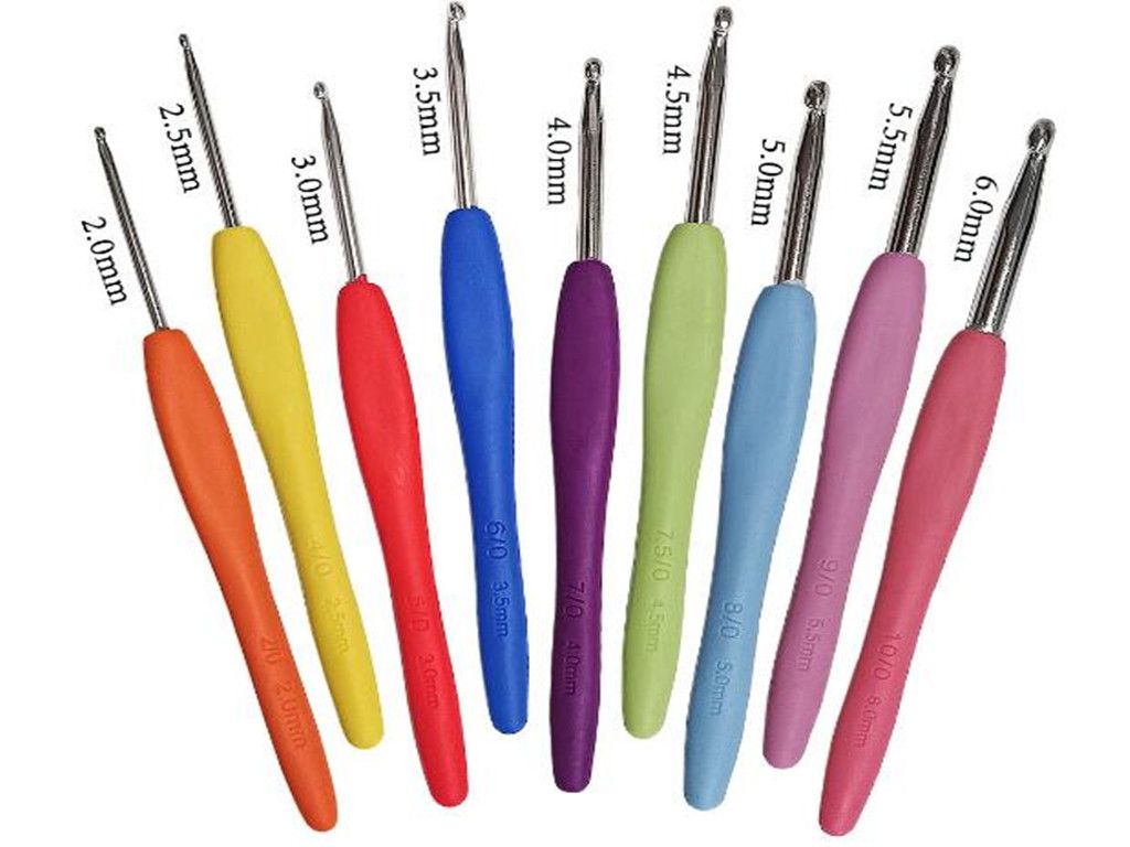 9pcs/set Silicone Rubber Crochet Template Knitting Needles For Loom Tool Band 9pcs/set Silicone Rubber Crochet Template Knitting Needles For Loom Tool Band