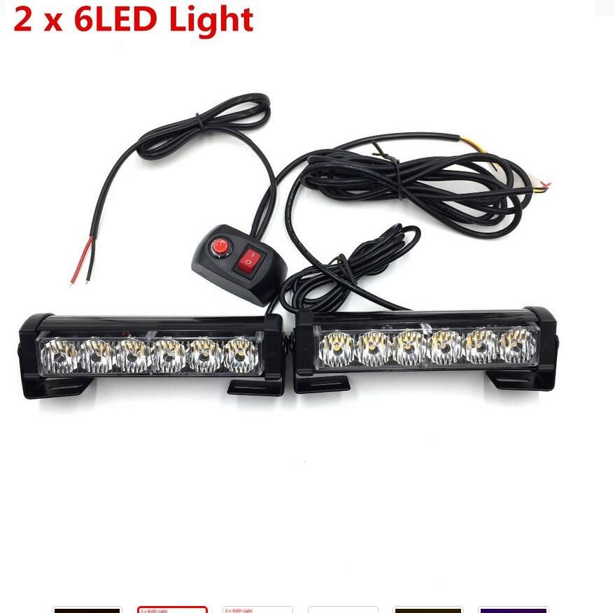 2 х 6LED Белый свет