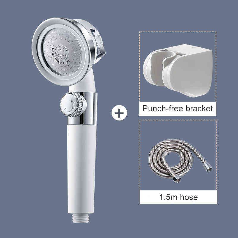 TurboFlow Shower Head High Pressure & Water Saving Adjustable
