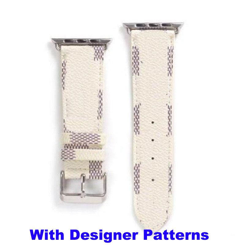 Fashion Designer Flower Color Pattern Leather Strap For Apple Watch Band  Series 8 7 6 5 4 3 2 40mm 44mm 38mm 42mm 41mm 45mm IWatch BeltLeather  Bracelet Stripes Watchband From Kationshop, $5.06