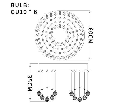 DIA60cm - 6bulbs.